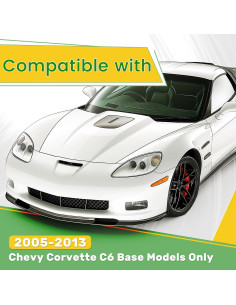 Labio Divisor Parachoques Frontal Ainuosen para Chevy Corvette C6 2005-2013 2