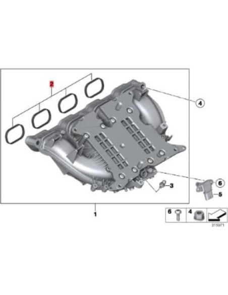 Juego de Juntas de Colector de Admisión LINK-LOCK para BMW N20