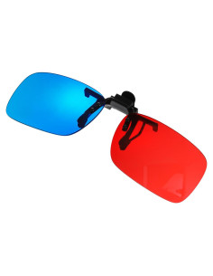 Clip de Gafas 3D Artibetter Rojo Azul para Televisión