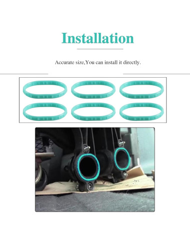 6 Juntas de Colector de Admisión Genérico MS96123 para Ford