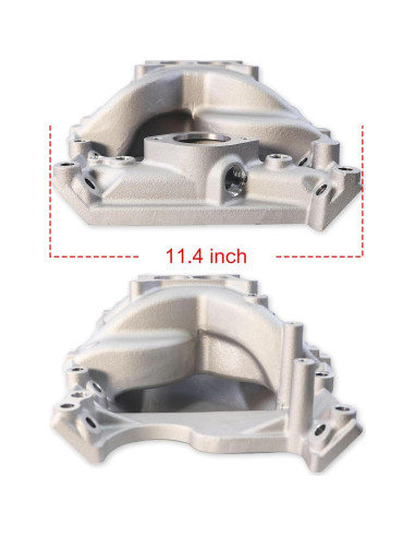 Colector de Admisión Aluminio Doble Plano JGhyperX 7576 Plata