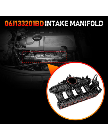 Colector de Admisión GDUKOP 2008-2013 Audi VW 2.0T TSI