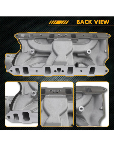 Colector de Admisión Aluminio JGhyperX Doble Plano 260 289 302 V8