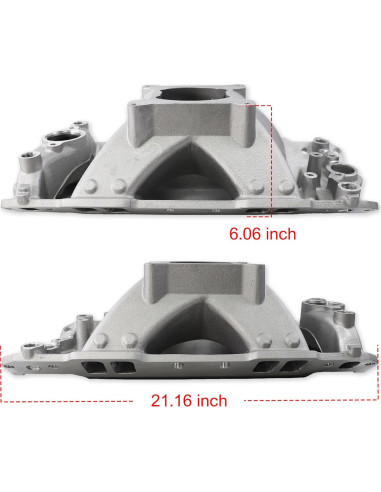 Colector de Admisión Aluminio JGhyperX 52031 SBC 305 350 400