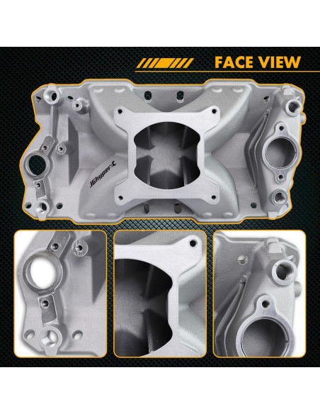 Colector de Admisión Aluminio JGhyperX 52031 SBC 305 350 400