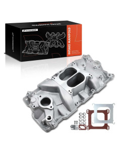 Colector de Admisión Doble Plano Aluminio A-Premium V8 4-Barrel