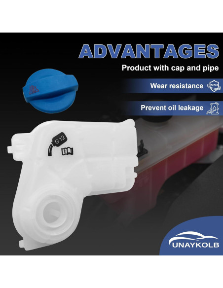 Tanque de Refrigerante UnayKolb 1.21 kg Compatible Audi A4