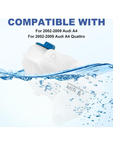 Tanque de Refrigerante UnayKolb 1.21 kg Compatible Audi A4