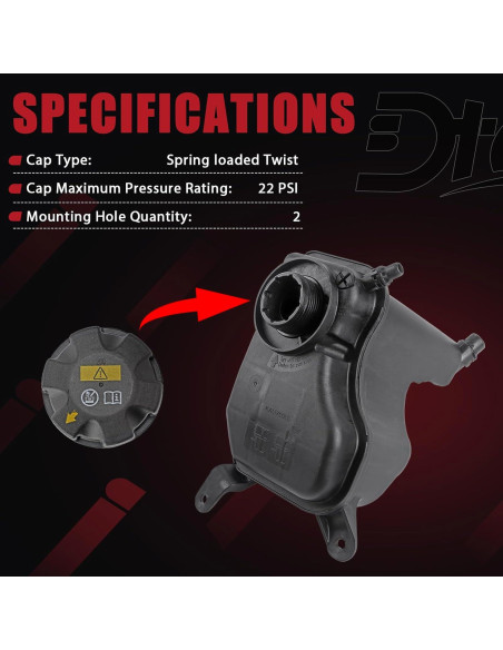Tanque de Expansión Refrigerante BMW E90 E91 E92 E93 2007-2016