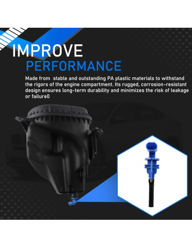 Tanque de Refrigerante YzusGomumu para BMW X5/X6 2007-2019