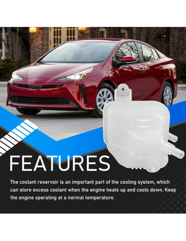 Tanque de Refrigerante YzusGomumu para Toyota y Lexus 2016-2022