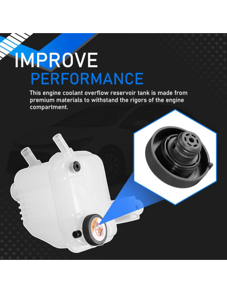 Tanque de Refrigerante YzusGomumu para Toyota y Lexus 2016-2022