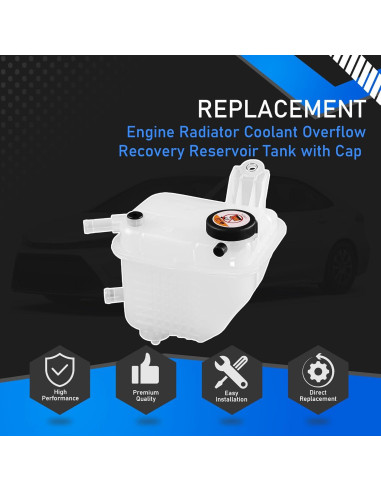 Tanque de Refrigerante YzusGomumu para Toyota y Lexus 2016-2022