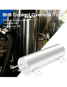 Tanque de Desbordamiento BHB 3x9" Acero Inoxidable 0.95L 2