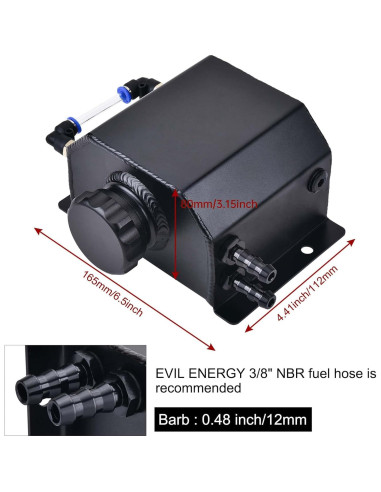 Tanque de Desbordamiento de Refrigerante Speedwow 1L Universal