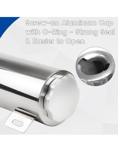 Tanque de Desbordamiento BHB 3x9" Acero Inoxidable 0.95L