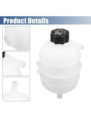 Tanque de Refrigerante Radiador X AUTOHAUX para Peugeot 206 CC 2001-2008