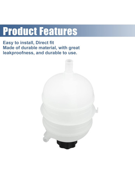 Tanque de Refrigerante Radiador X AUTOHAUX para Peugeot 206 CC 2001-2008