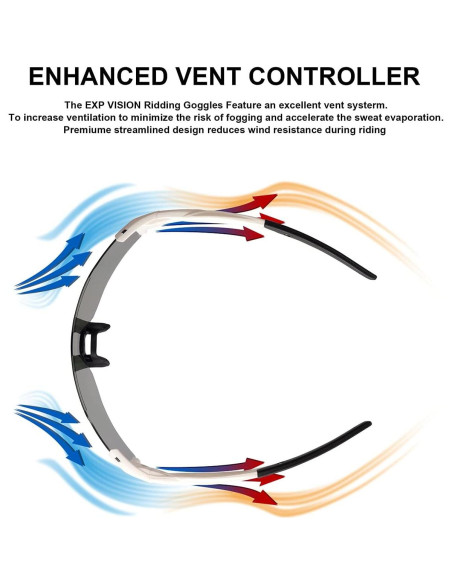 Gafas de Ciclismo Polarizadas TOP VISION EX9200 UV400 Rosa