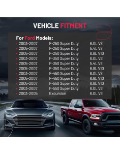 Tanque de Refrigerante BDFHYK 603-217 para Ford F250 F350 2003-2007 2