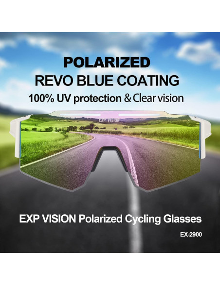 Gafas de Ciclismo Polarizadas TOP VISION EX9200 UV400 Rosa
