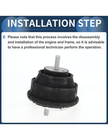 Soporte de Motor INFINAUTO para BMW E46 2004 2.0L Negro