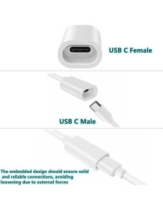 Cable Extensión USB-C 1.0 m GGrzmvxy para Cámara Ring 2