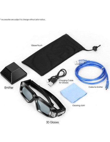 Gafas 3D Mamre NV2001 con emisor para NVIDIA 120Hz