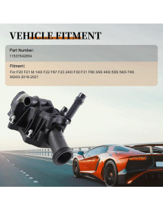 Termostato de Refrigerante VeloBoost 11537642854 para BMW 2016-2021 2