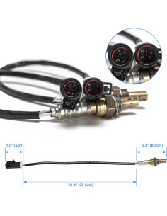 Sensor de Oxígeno Aoerzn 2Pcs Upstream Downstream O2 2