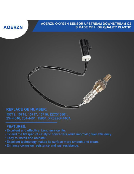 Sensor de Oxígeno Aoerzn 2Pcs Upstream Downstream O2