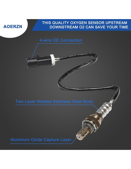 Sensor de Oxígeno Aoerzn 2Pcs Upstream Downstream O2