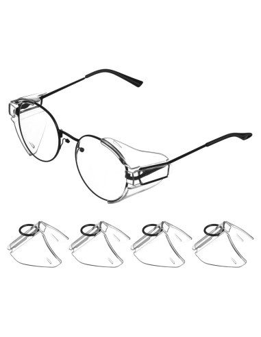 Garneck Protectores Laterales para Gafas 5x4.5cm Transparentes
