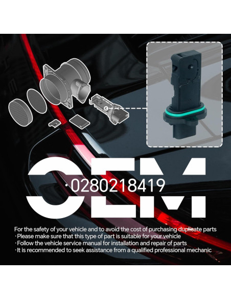 Sensor de Flujo de Aire Masivo AdvanEX 0280218419 para Chevrolet y Buick