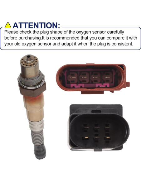 Sensor de Oxígeno JOYOMSTW para Audi y Volkswagen 1.8L 2001-2006
