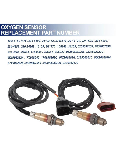 Sensor de Oxígeno JOYOMSTW para Audi y Volkswagen 1.8L 2001-2006