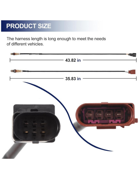 Sensor de Oxígeno JOYOMSTW para Audi y Volkswagen 1.8L 2001-2006