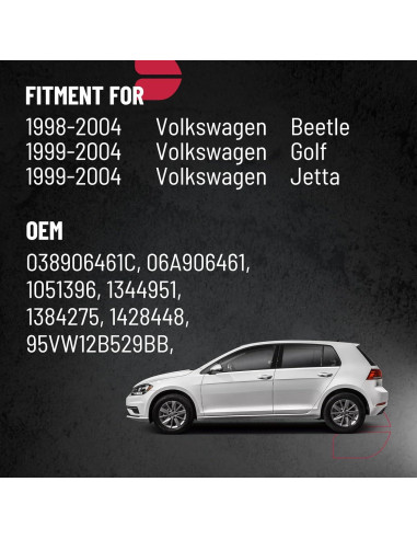 Sensor de Flujo de Aire Masivo BDFHYK MAF 038906461C para VW