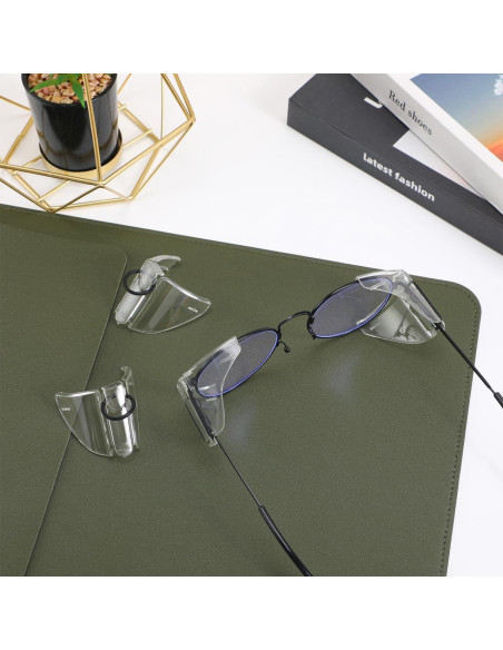 Garneck Protectores Laterales para Gafas 5x4.5cm Transparentes