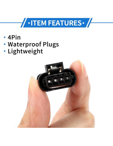 Conector de Sensor de Flujo de Aire 4 Pines VekAuto para BMW