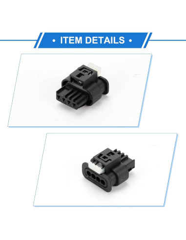 Conector de Sensor de Flujo de Aire 4 Pines VekAuto para BMW