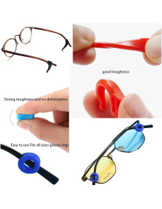 6 Pares Protectores Laterales Gafas Seguridad Vilbocr Antideslizante 2