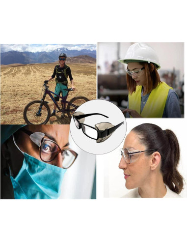 6 Pares Protectores Laterales Gafas Seguridad Vilbocr Antideslizante