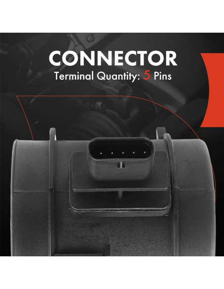 Sensor de flujo de aire A-Premium 5 pines para Mercedes-Benz