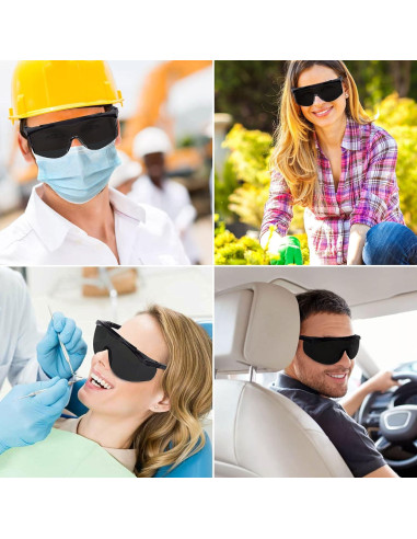 Gafas de Seguridad SunnyPro UV400 Tinte Negro Ajustables