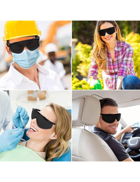 Gafas de Seguridad SunnyPro UV400 Tinte Negro Ajustables