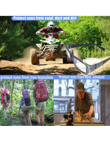 6 Pares Protectores Laterales Gafas Seguridad Vilbocr Antideslizante