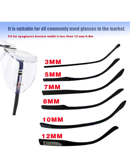 6 Pares Protectores Laterales Gafas Seguridad Vilbocr Antideslizante