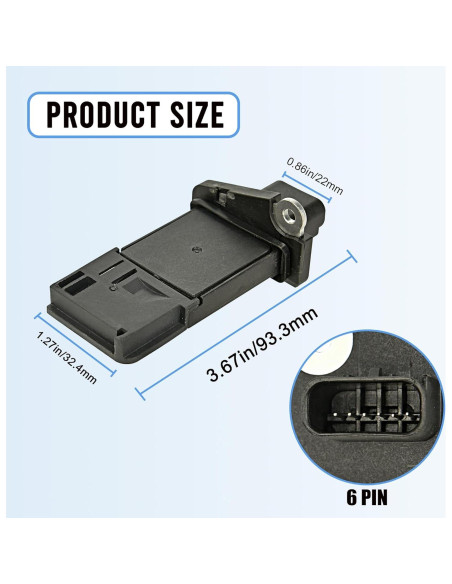 Sensor de flujo de aire MAF RLP MAF0012 compatible Ford 2004-2011