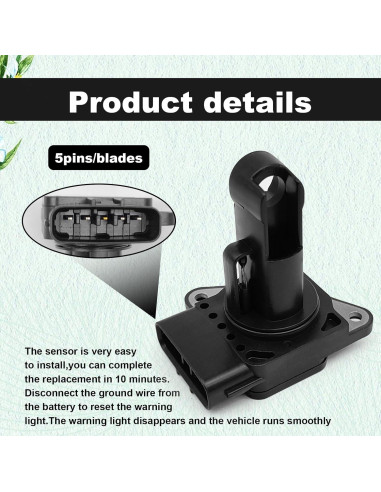 Sensor de Flujo de Aire CmeRto 22204-22010 para Toyota/Lexus